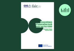 Rapport Horizon Europe et écosystèmes d’innovation tech axés sur les ODD