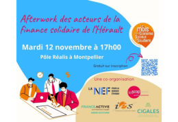 Afterwork des acteurs de la finance solidaire de l'Hérault