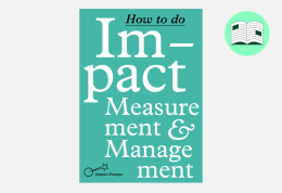 How to do Impact Measurement & Management